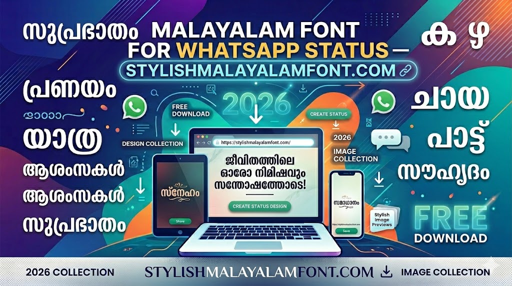 alayalam Font for WhatsApp Status — Stylish Text Images Free 2026