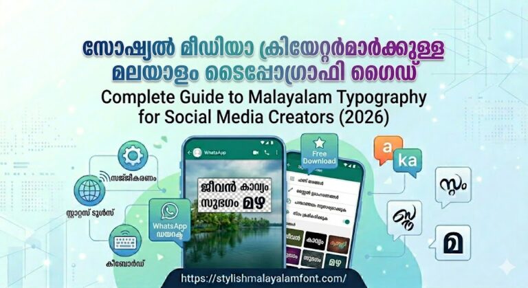 Complete Guide to Malayalam Typography for Social Media Creators (2026)